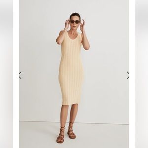 NWT Madewell Ribbed sleeveless sweater dress- M